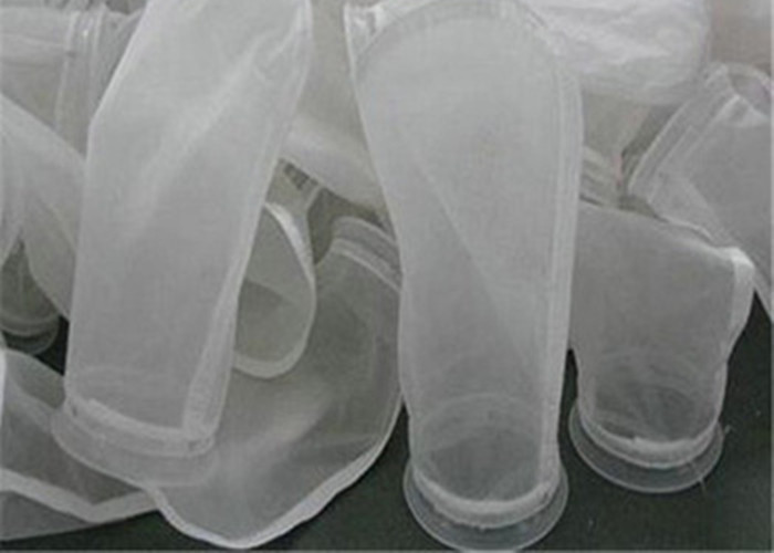 FDA Nylon Filter Bag Liquid Filter Socks 4 Inch Plastic Ring 75 100 150 Micron Mesh