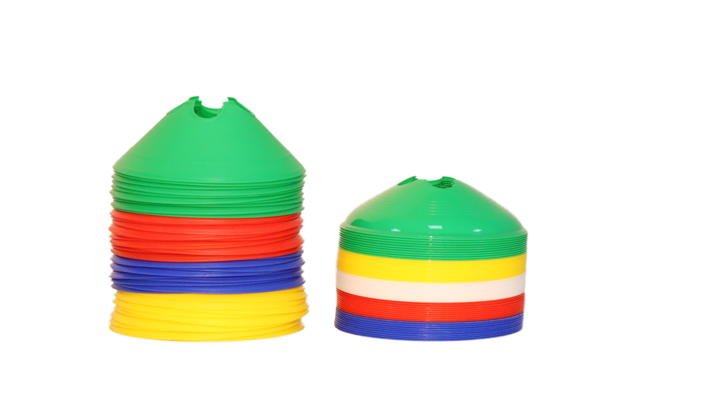 Training Soccer Ball Field Marker Cones 50 Pack Agility Disc Cones Customized Logo