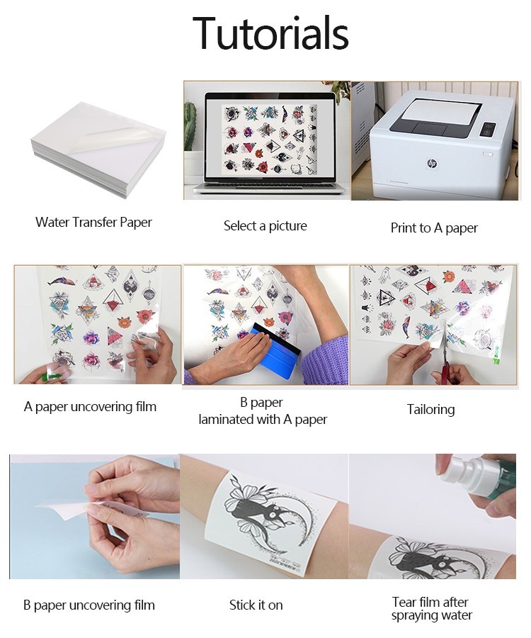 Transfer paper for tattoo