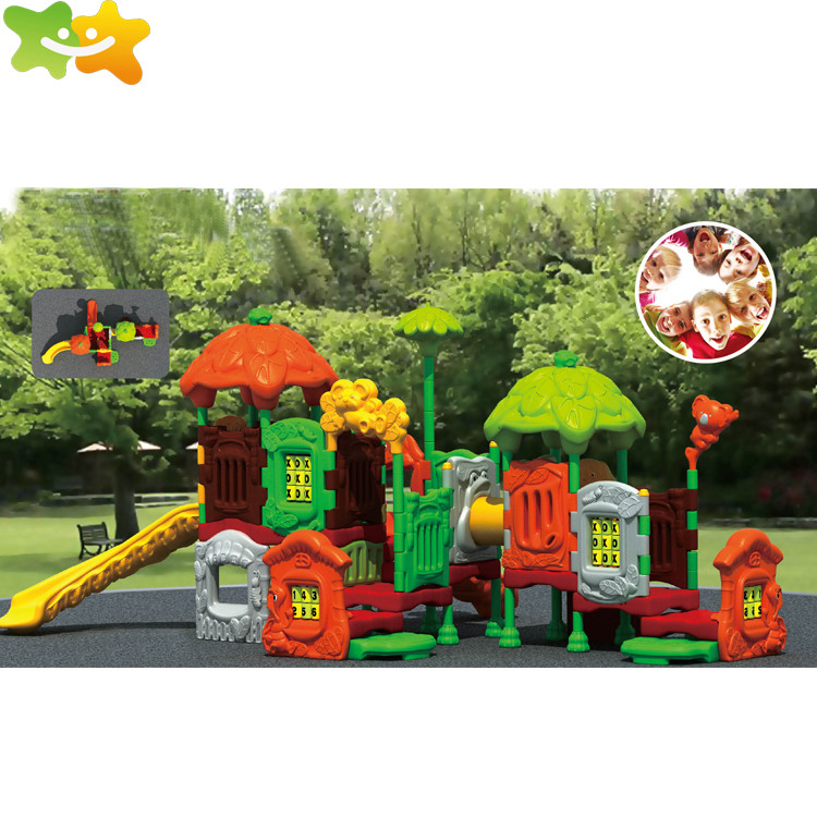 Safe And Durable Plastic Playground Equipment Outdoor Kids Backyard Slide