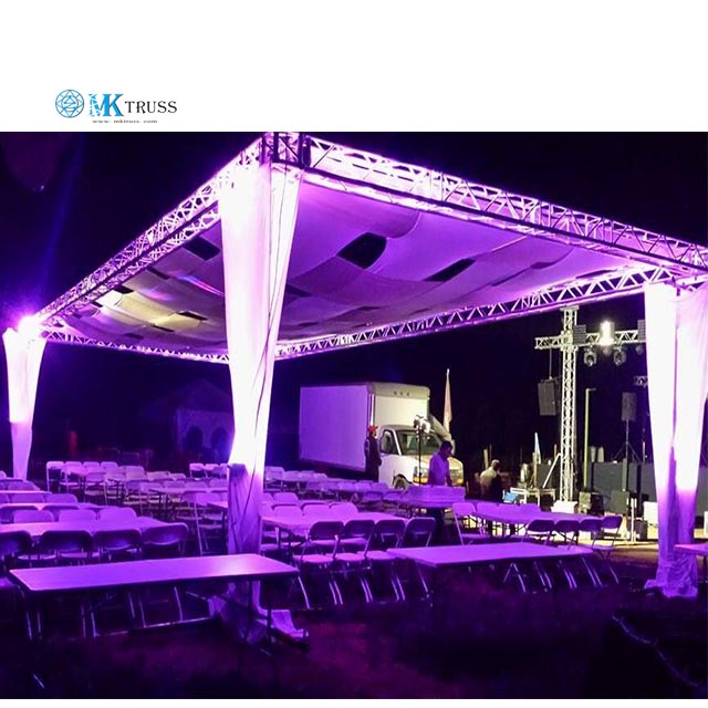 MK Truss Square Spigot Aluminum Frame Truss for DJ Exhibition Event Conical Junction Way