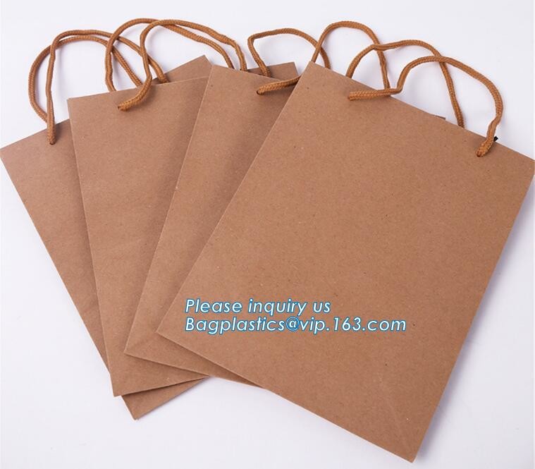 eco friendly paper printed shopping coffee packaging retail bags with handle logo,paper gift shopping bag with red custo