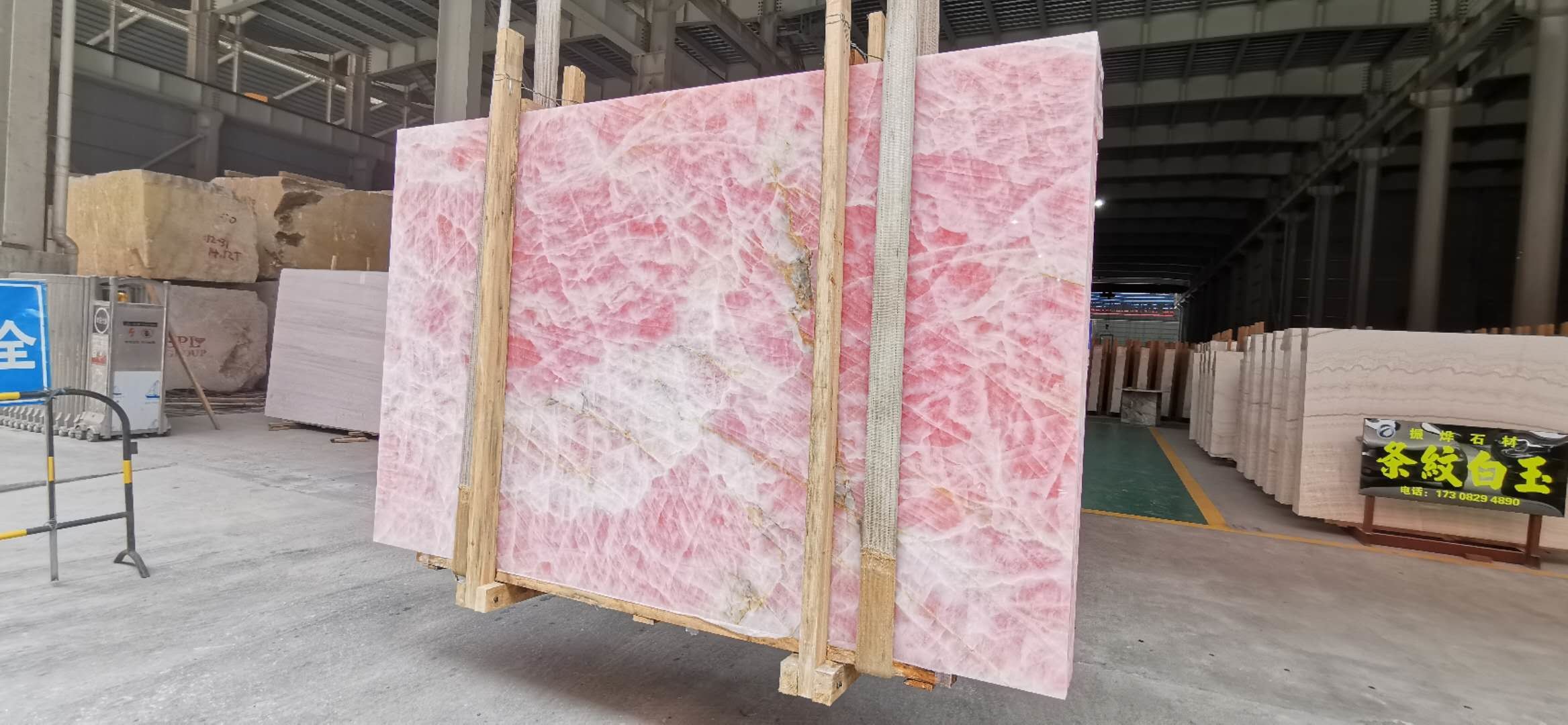 Backlit Wall Panel Translucent Crystal Agate Stone Blue Marble Onyx Slab