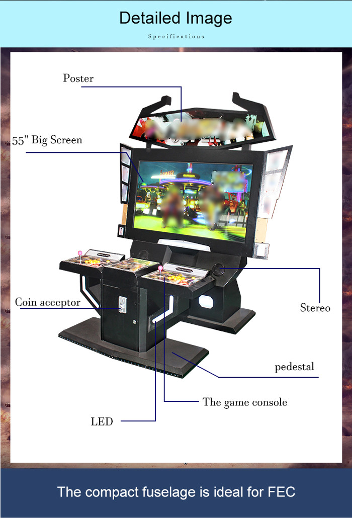 Street Fighter Double Players Coin Operated Arcade Machines