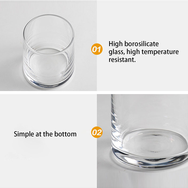 BPS Free Clear Crystal Drinking 250ml Personalized Glass Cup