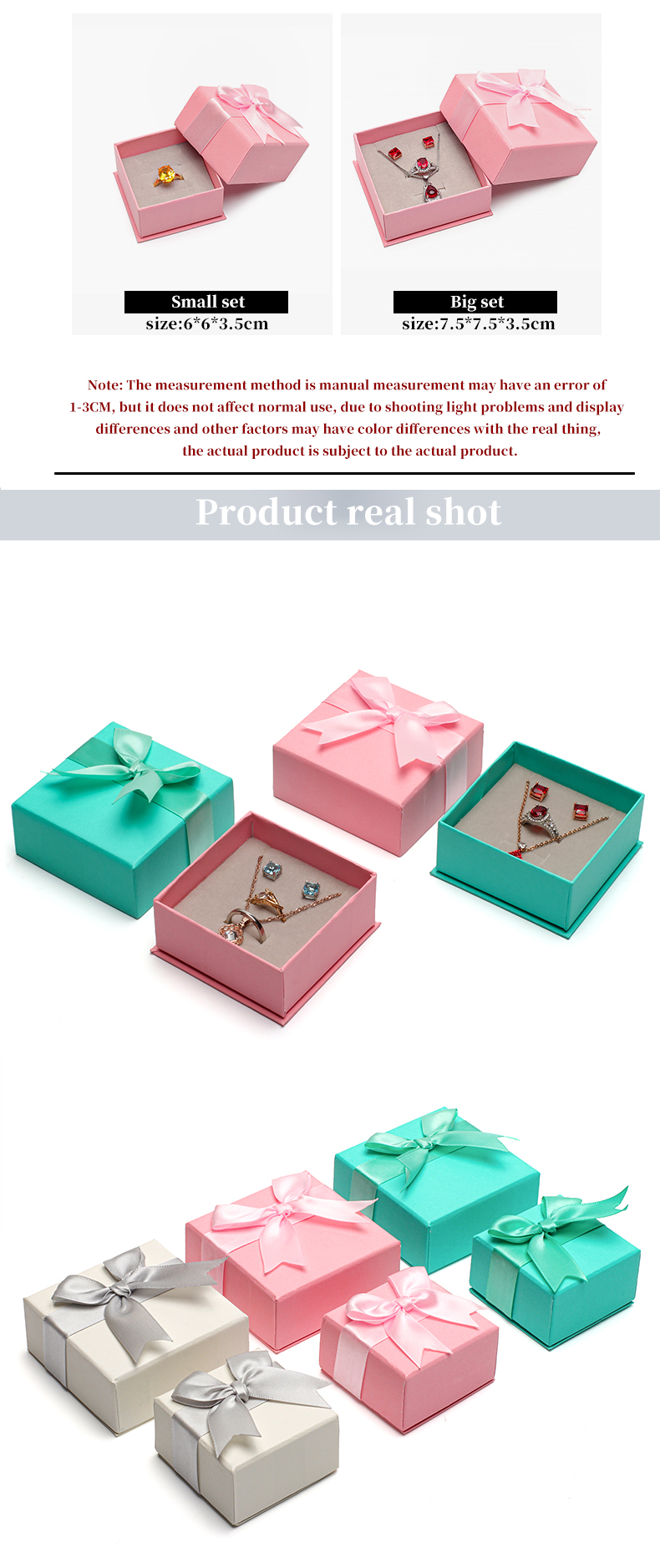 Hanhong Custom Logo Jewelry Package for Girls Earrings Mini Color Paper Velvet Gift Box