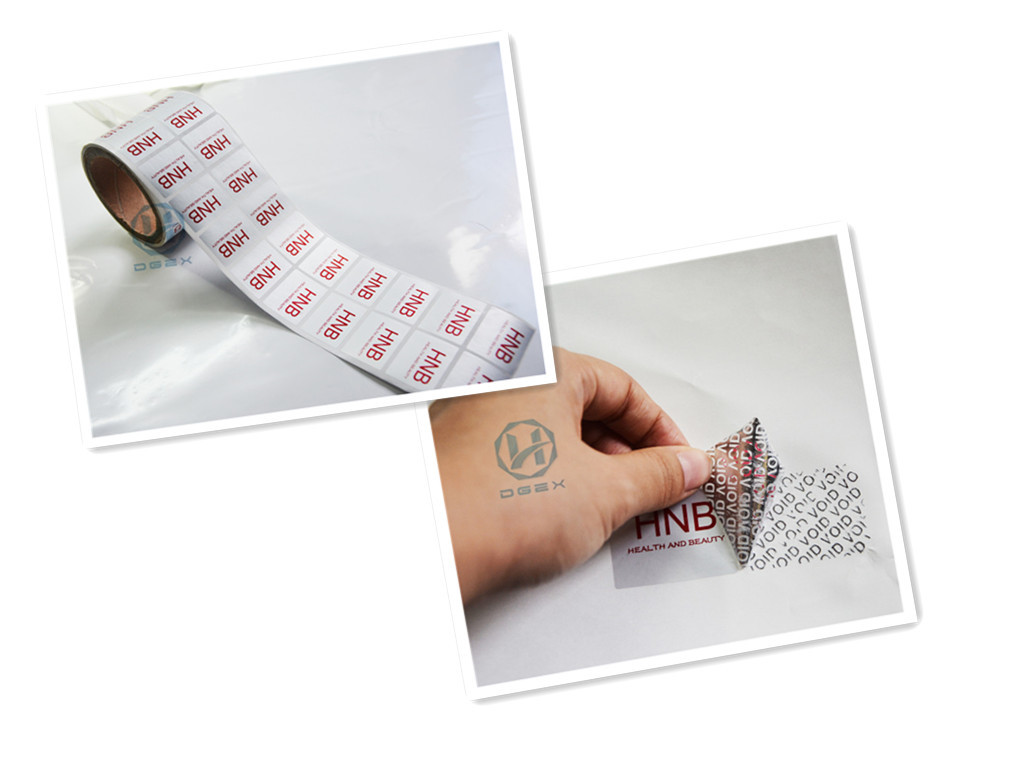 Gloosy Silver Printed Packing Tape Duty - Free Label For Industrial