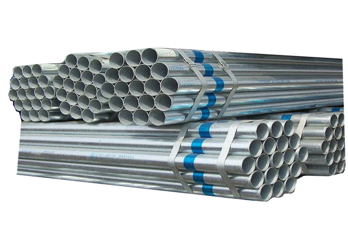 Round Hot Dip Galvanized Tube , Oil Square Carbon Steel Gas Pipe 1-12m