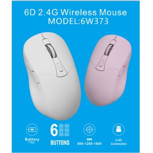 6D, 2.4G connection, 800-1200-1600 DPI, 1*AAbattery, Type-C interface,6 Buttons.