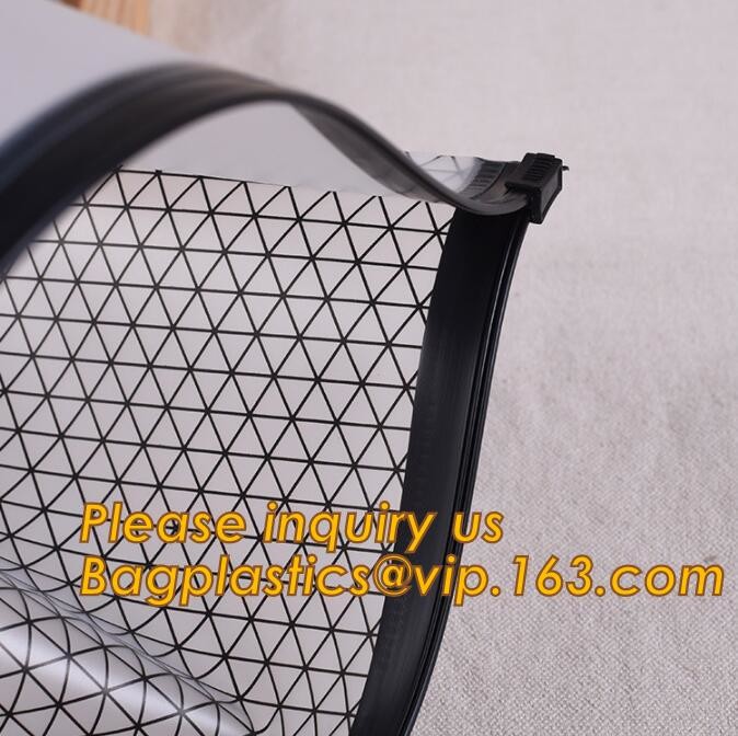 Plastic Bag OEM Custom PVC Loop Handle Image Printed Plastic Shopping Bag,Promotional Clear Waterproof Plastic Cosmetic