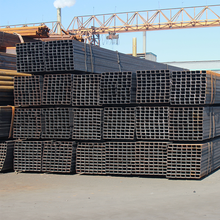 ISO 14mm Black Steel Square Tube JIS SS400 Galvanized Square Tube