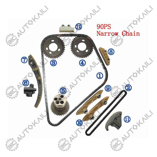 Plastic PA66 / PA46 Timing Chain Kit For Mondeo Mk III (B5Y)DI / TDDi / TDCi 2.0