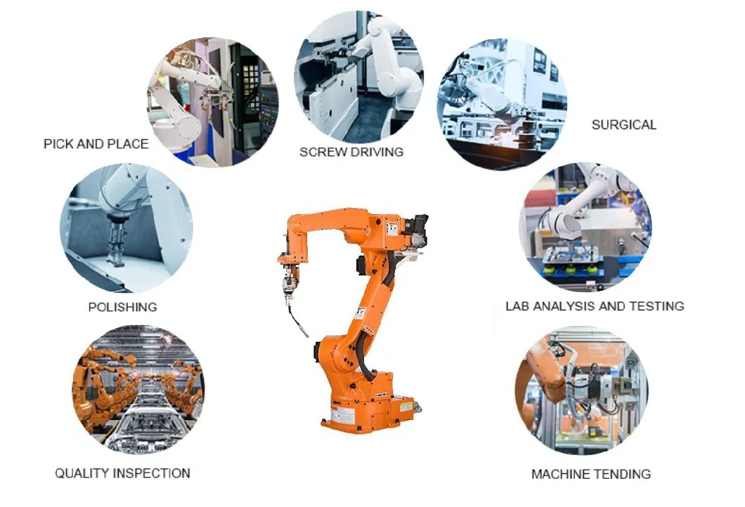 Pipe Tank Shelves Automatic Laser Welding Robot Arm 6 Axis Robotic Welding Machine
