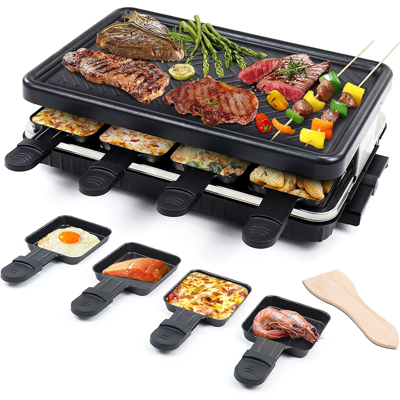 2 Slice Deep Xxl Grill Sandwich Maker Adjustable Temperature Control Detachable Electric Power Source Ptfe Household Use