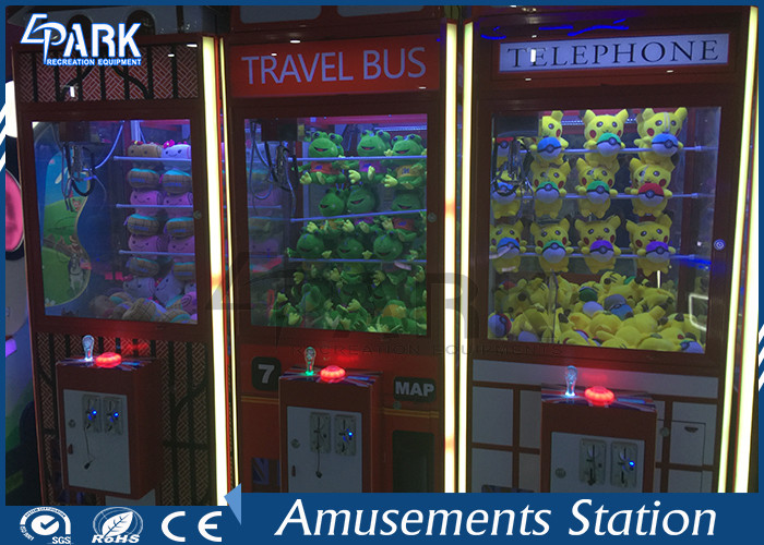Fashion Design Toy Grabber Machine / Toy House Claw Machine Coin Operated