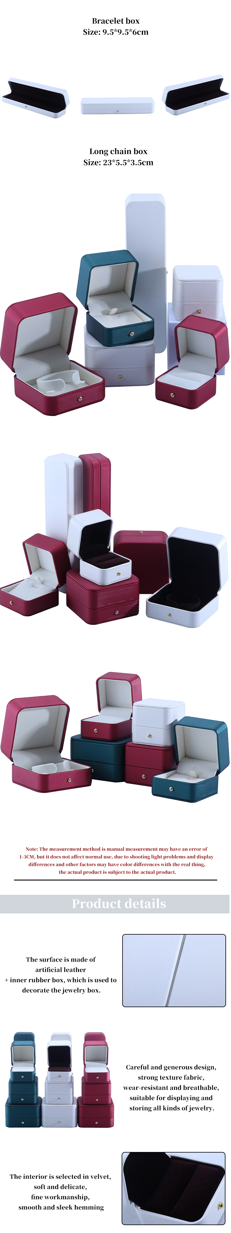 Newest Design Jewelry Packaging Box for Custom Logo Earrings Rings and Necklaces