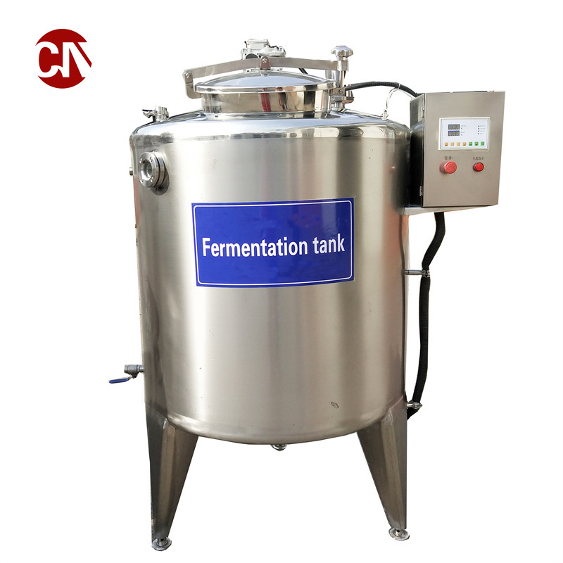 Batch 100L 150L 200L 500L 1000L Fermenter Dairy Processing Machinery Yogurt Fermentation Stainless Steel Fermented Tank