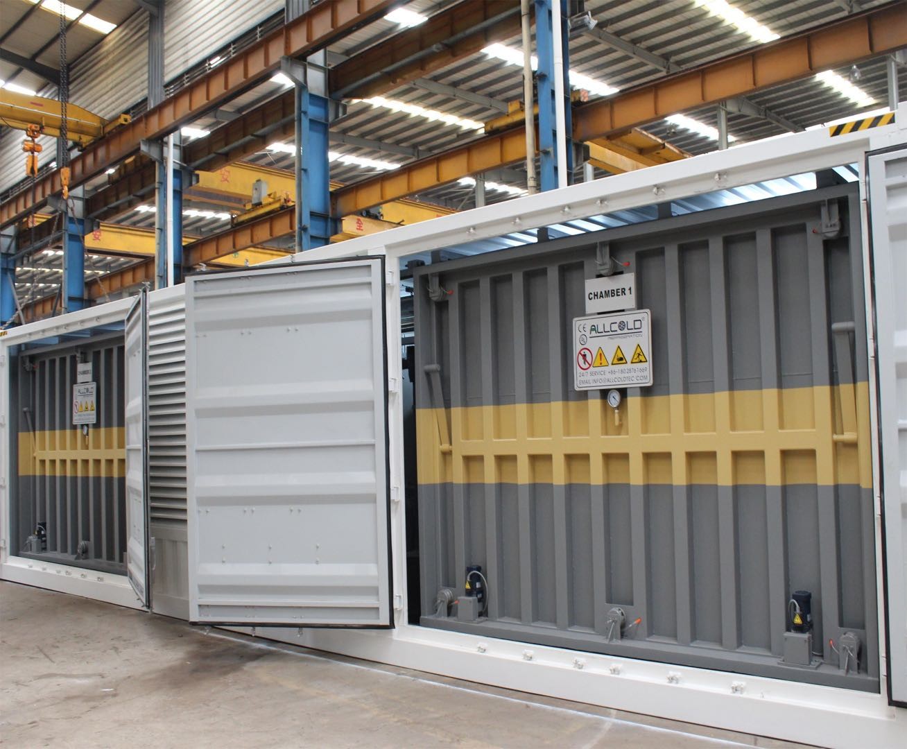 4 Pallets R404A Compressor Flower Vacuum Cooler 72KW