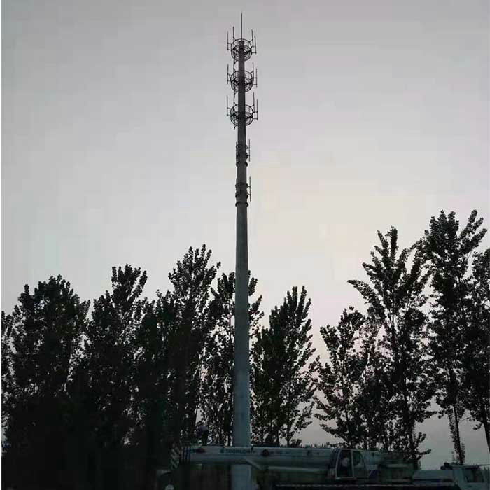 Mobile Phone Communication 35M Steel Monopole Tower