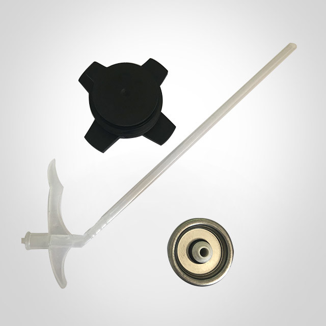 High Strength Tinplate Aerosol Spray Valve Polyurethane Foam Valve With Straw