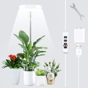 China USB color full spectrum LED circle Grow Light Height Adjustable Growing Lamp with Auto On/Off Timer 4/8/12H on sale