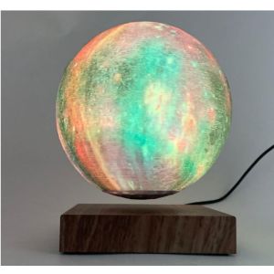 promotion magnetic levitation starry moon lamp ,colorful change floating moon