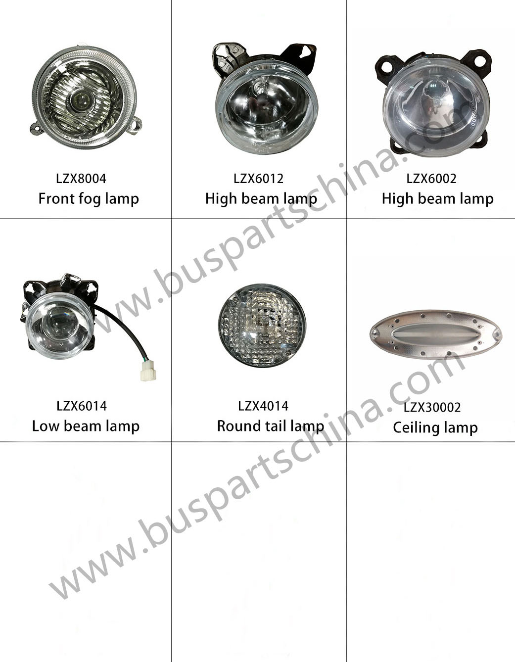 IRIZAR Bus Parts Auto Front High Beam Lamp with Position lzx6012