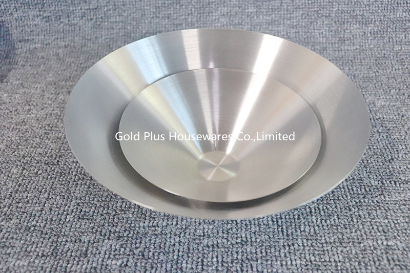 New Design large size plated fruit platter with high quality 28cm round salad bowl for fruit and vegetables