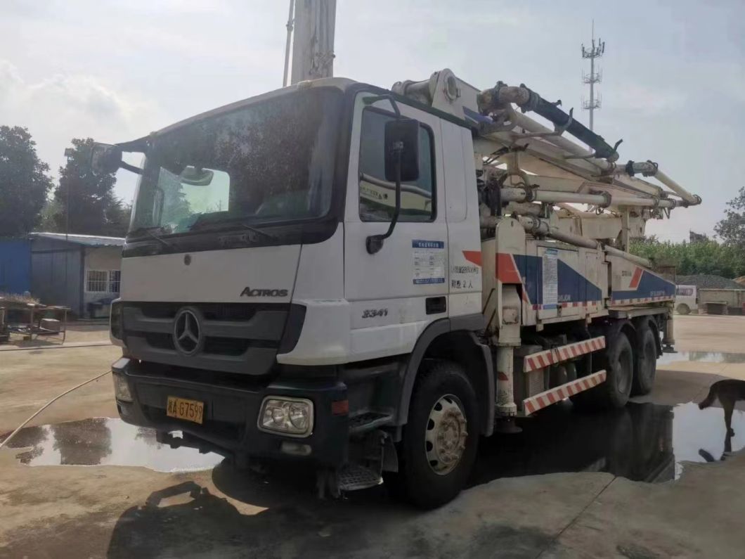 38m Used Concrete Pump Truck Construction Machinery Concrete Mixer Truck Heavy Equipment Truck Mounted Pump