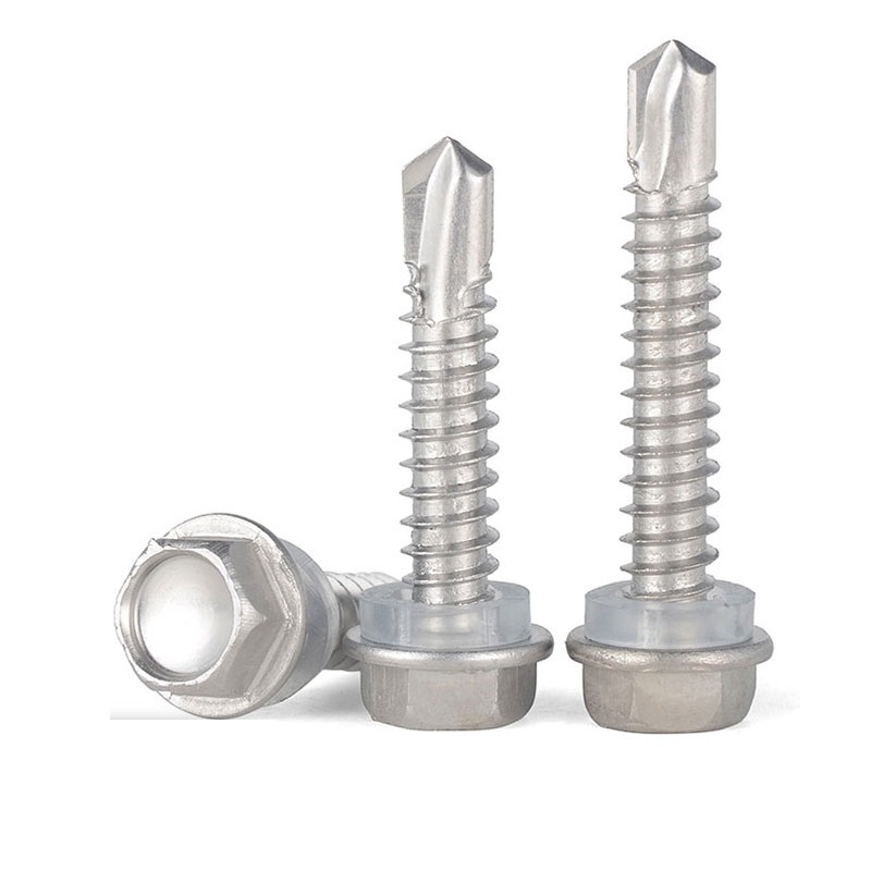 1 1/4 3.5 Stainless Steel SS410 Hexagon Head Hex Self Drilling Tek Screw For Metal