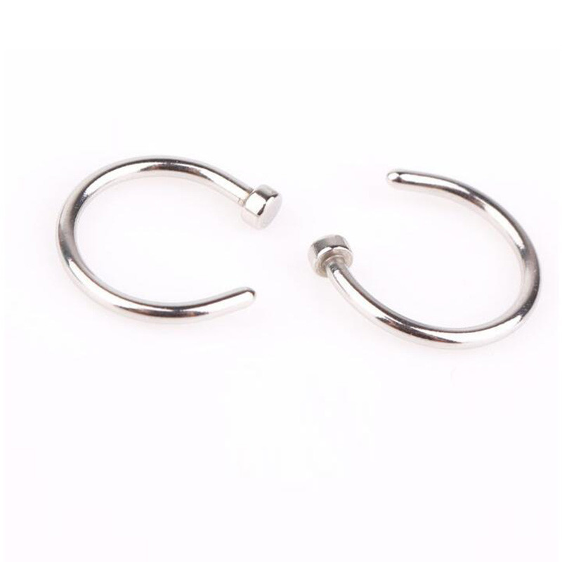 Fake Septum Medical Titanium Nose Ring Silver Gold Body Clip Hoop For Women Septum Piercing Clip Jewelry Gift