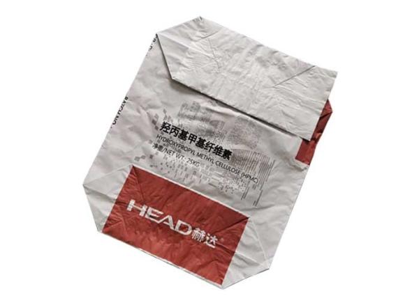 Spout Top Multiwall Kraft Paper Bag 2 Layers PE Film Coated Inside Moisture