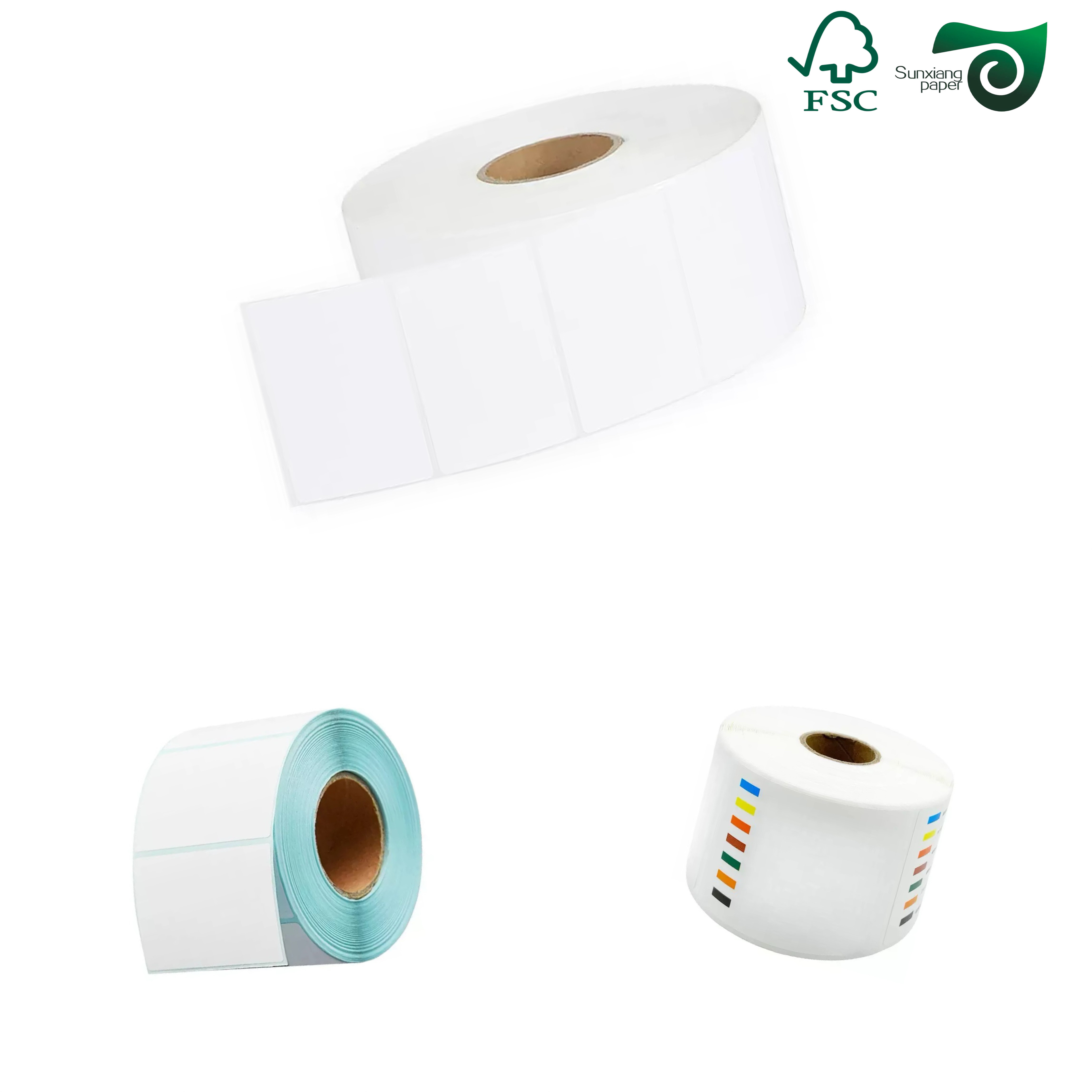 90gsm C1S Coated One Side Gloss Label Face Paper For Labelling Industry