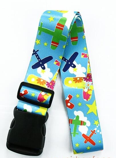 2 Inches 40 Inches Long Long Luggage Straps , Silk - Screen Luggage Strap Belt