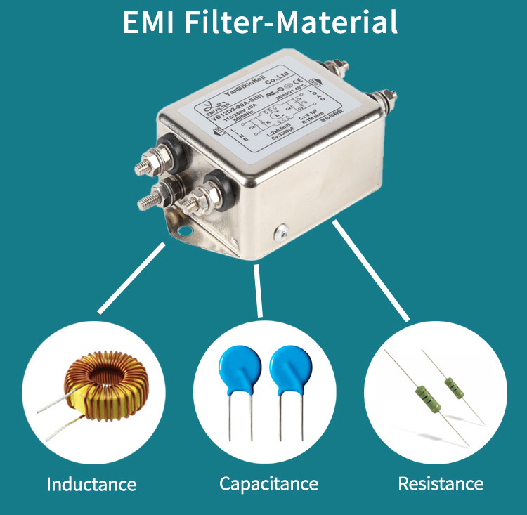 Low Leakage Current EMC EMI Filter Low Pass Single Phase
