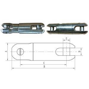 5KN - 250KN Swivel Joint Pilot Wire Conductor Stringing Tools Transmission Line