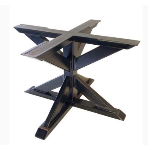 Customized Trestle Pedestal Style Table Tubing Metal Base with Steel Tube Durability