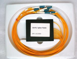  Environmental Stable 1×8 PLC Fiber Optic Splitter for CATV Systems &amp; Fiber Sensors Manufactures