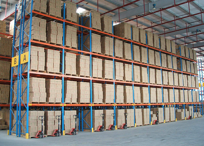 Metal Industrial Storage Rack For Warehouse Storage Solutions Powder Coated Finishing