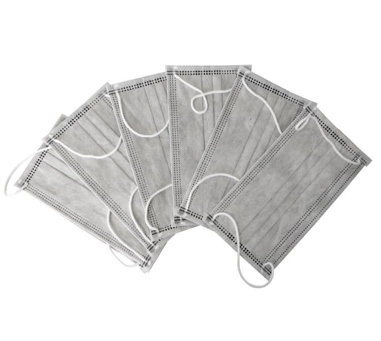 Latex Free BFE 95% Cleanroom Disposable Carbon Face Mask