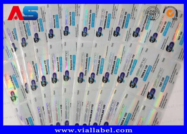 Adhesive Sticker Peptide Bottle Labels Custom Vial Labels Pharmaceutical