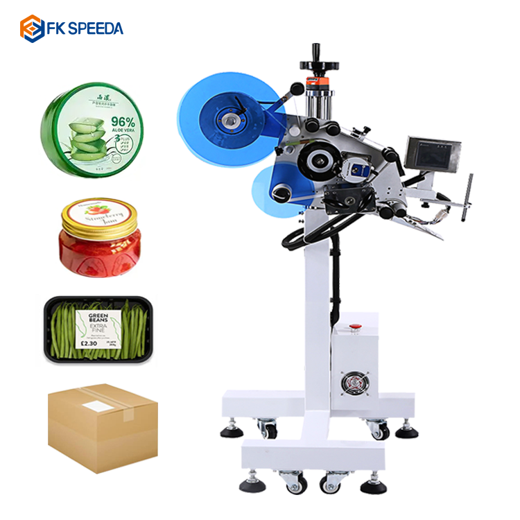 FK835 Wood Packaging Material Flat Surface Feeder Labeler Assembly Line Labeling Machine
