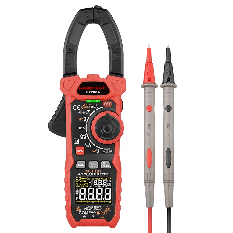1000A 100mF 60M Ohs Digital Clamp Meter Multimeter