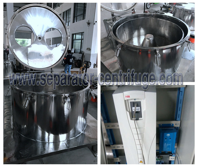 Model PPTD Top Discharging Centrifuge For Ground Plant Washing With Alcohol