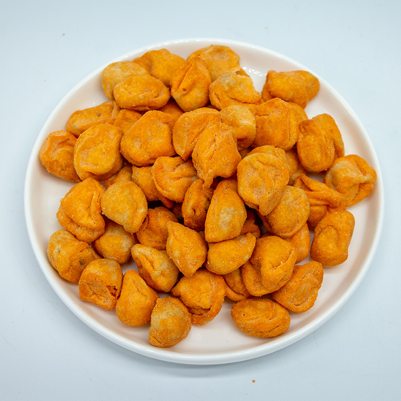 Hot Sell Chili Plum-shaped Roasted Peanut Crackers Spicy Crunchy Coated Peanuts Snacks