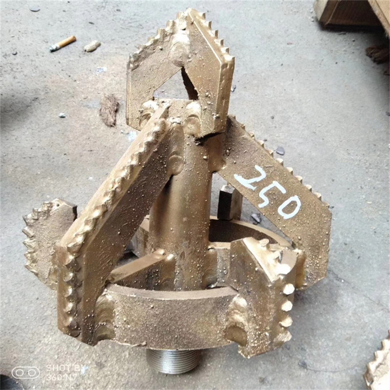 Diamond 3-Wing Scraper PDC Drag Drill Bit for Water Well Mining Drilling
