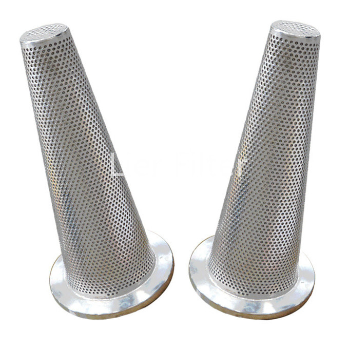1-500 Micron Large Flow Cone Shaped Filter Oilfield Pipeline Filter