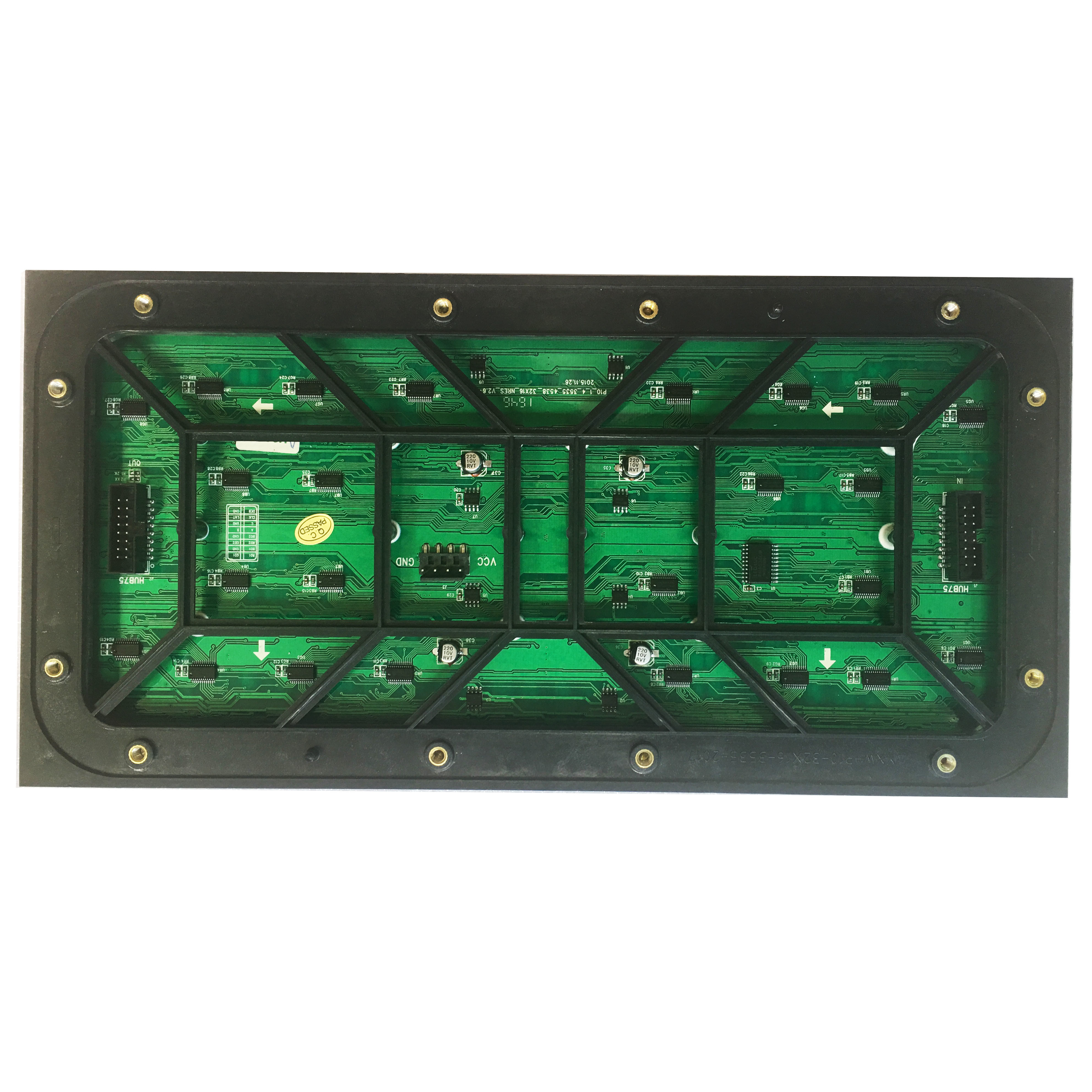 SMD3535 P10 RGB LED Display Module 1/4S , IP65 160x320mm P10 Module LED Anti UV