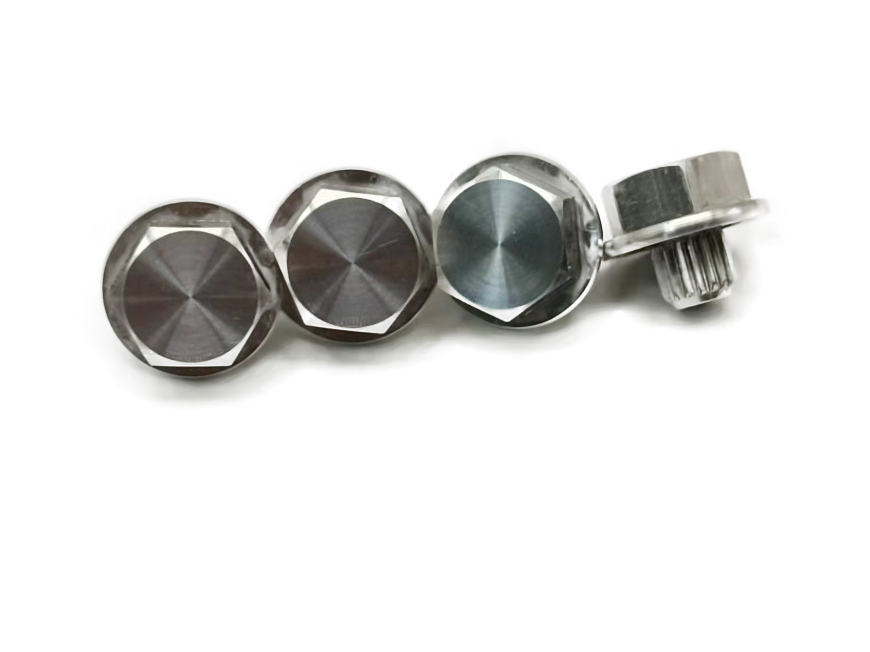 Decorative Nails Aluminum Wheel Decorative Nails Electrophoresis Black Hexagonal Straight Pattern Rivets