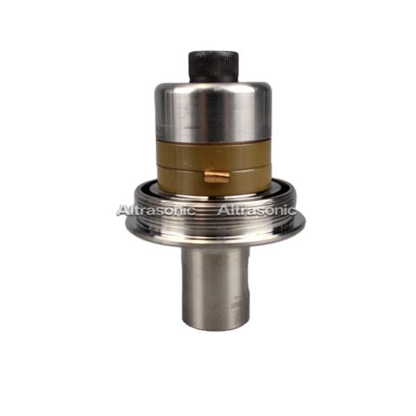 35Khz Ultrasonic Titanium Converter With 2pcs Piezoelectric Ceramics For Welding